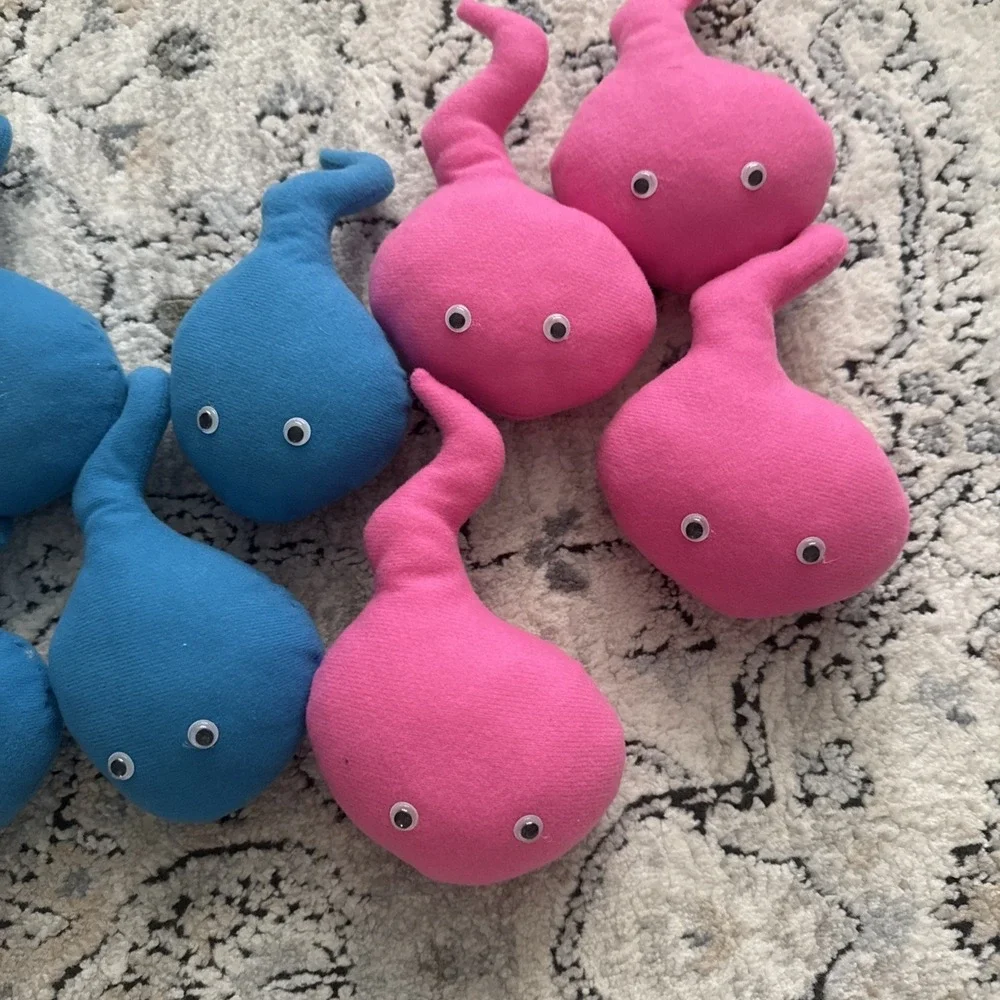 8 PCS Cornhole Bags  Bean Bags for Cornhole Sperm -Novelty Baby Bridal Bachelor